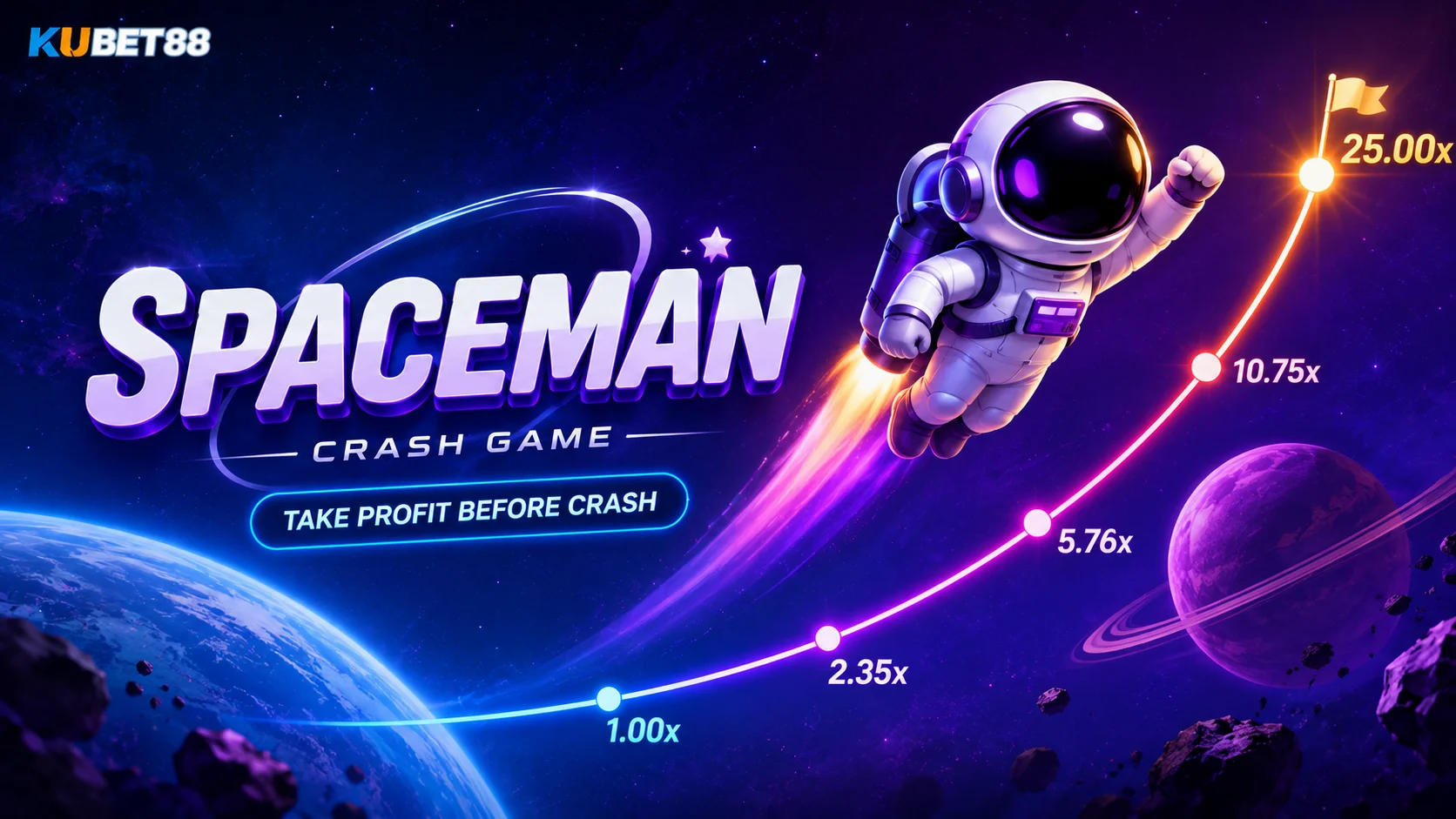 Spaceman คืออะไร รู้จัก Crash Game, Multiplier และ Cash Out